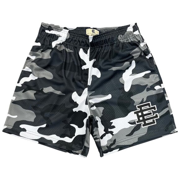 Eric Emanuel EE Basic Shorts White Black Camo - Picture 1 of 4